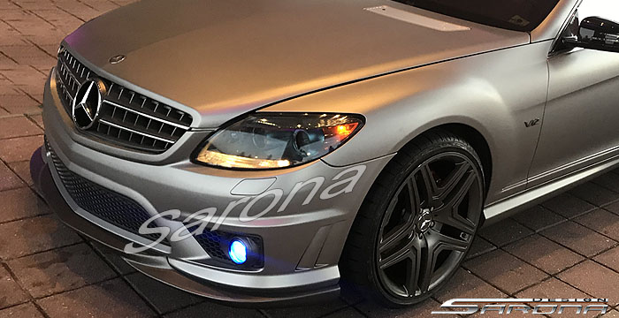 Custom Mercedes CL  Coupe Front Add-on Lip (2007 - 2010) - $325.00 (Part #MB-049-FA)